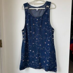 Northwest Blue Floral Denim Mini Dress